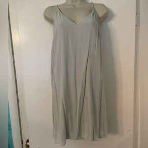 Wilfred Free Soft Gray Slip Dress